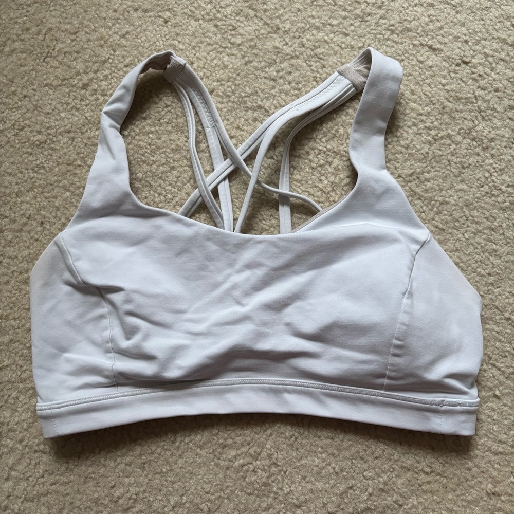 Lululemon energy b-c sports bra - white - size 6